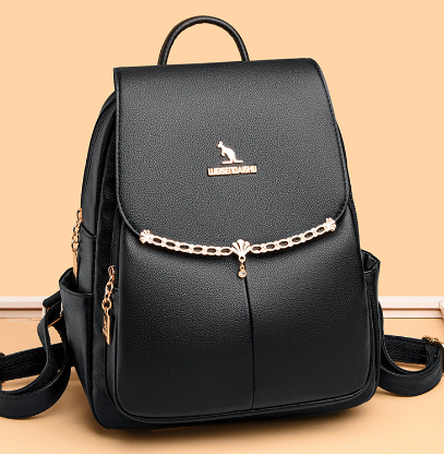 Nicolle Leather Backpack with Pearl Charm (Single Item)
